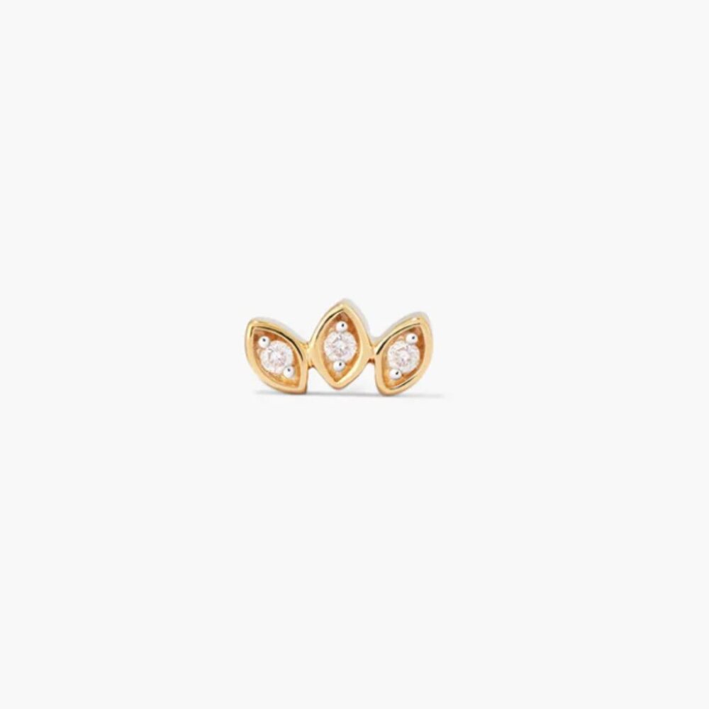 Mejur Diamond Bar Flat Back Stud